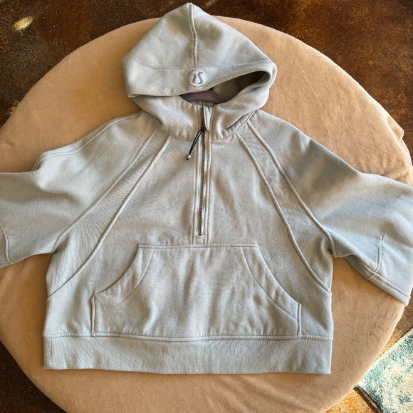 Lululemon Scuba Oversized Half-Zip Hoodie Powder Blue - Picture 3 of 14